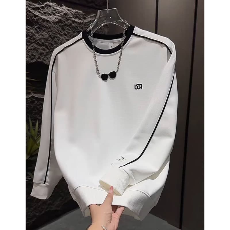 トレーナー　メンズ シンプルラインストリーマー