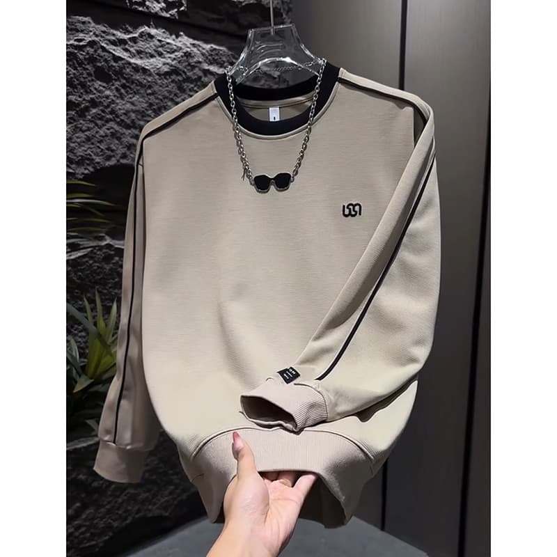 トレーナー　メンズ シンプルラインストリーマー