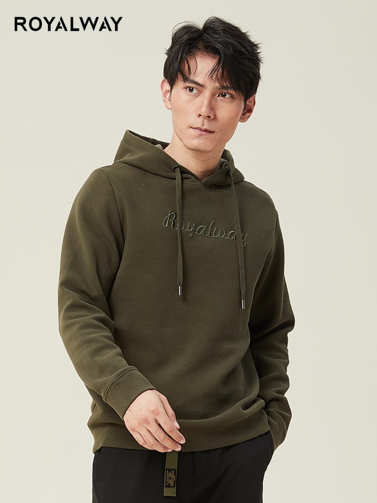 トレーナー メンズ トレーナー メンズ シンプル刺繍フーディートレーナー