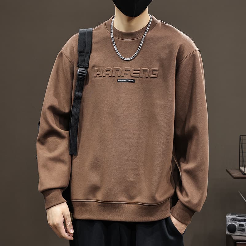 トレーナー メンズ 立体刺繍 ストリート風 カジュアル トレーナー