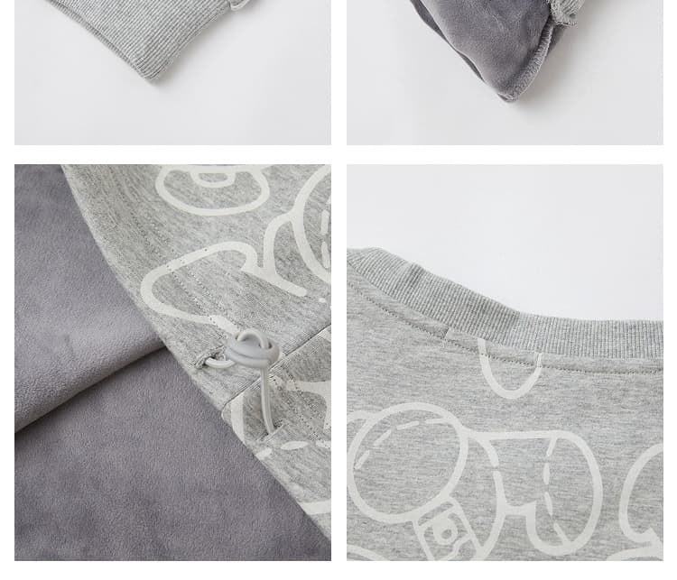 トレーナー メンズ おしゃれシルエットキャラクター柄トレーナー