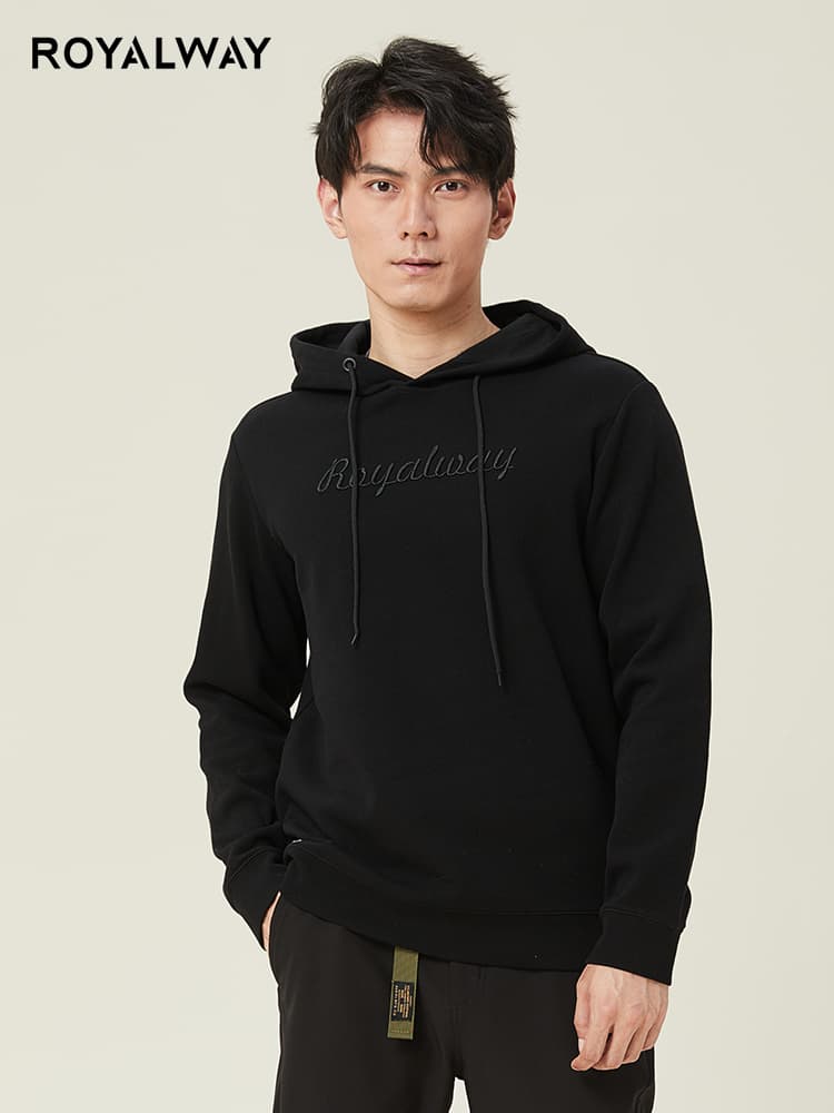 トレーナー メンズ トレーナー メンズ シンプル刺繍フーディートレーナー